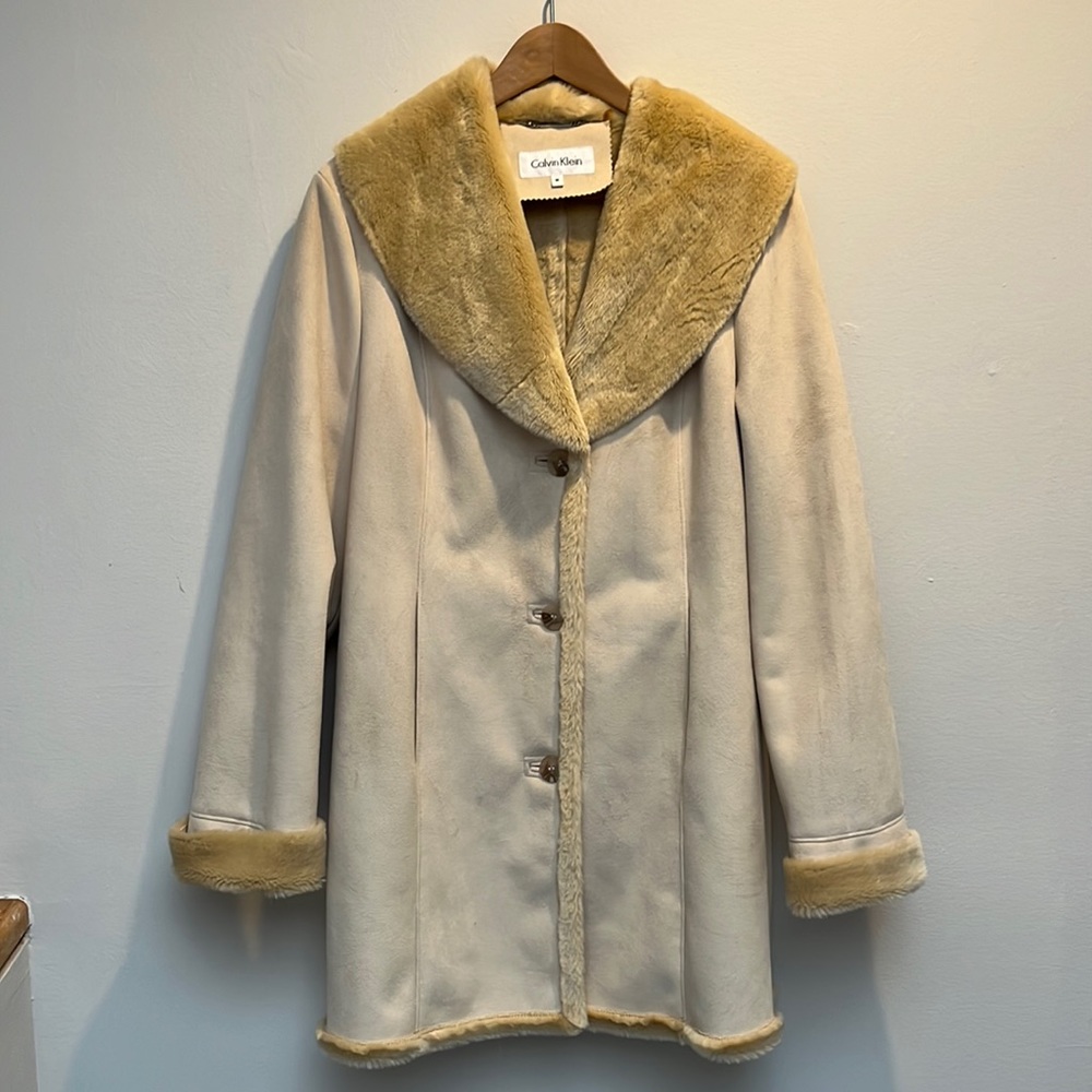 Tan Suede Calvin Klein Jacket